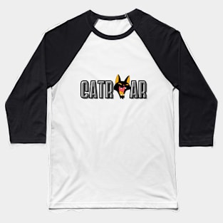 Catroar Cartoon Simplicity - Cat Roar Unique Design Gift Ideas Evergreen Baseball T-Shirt